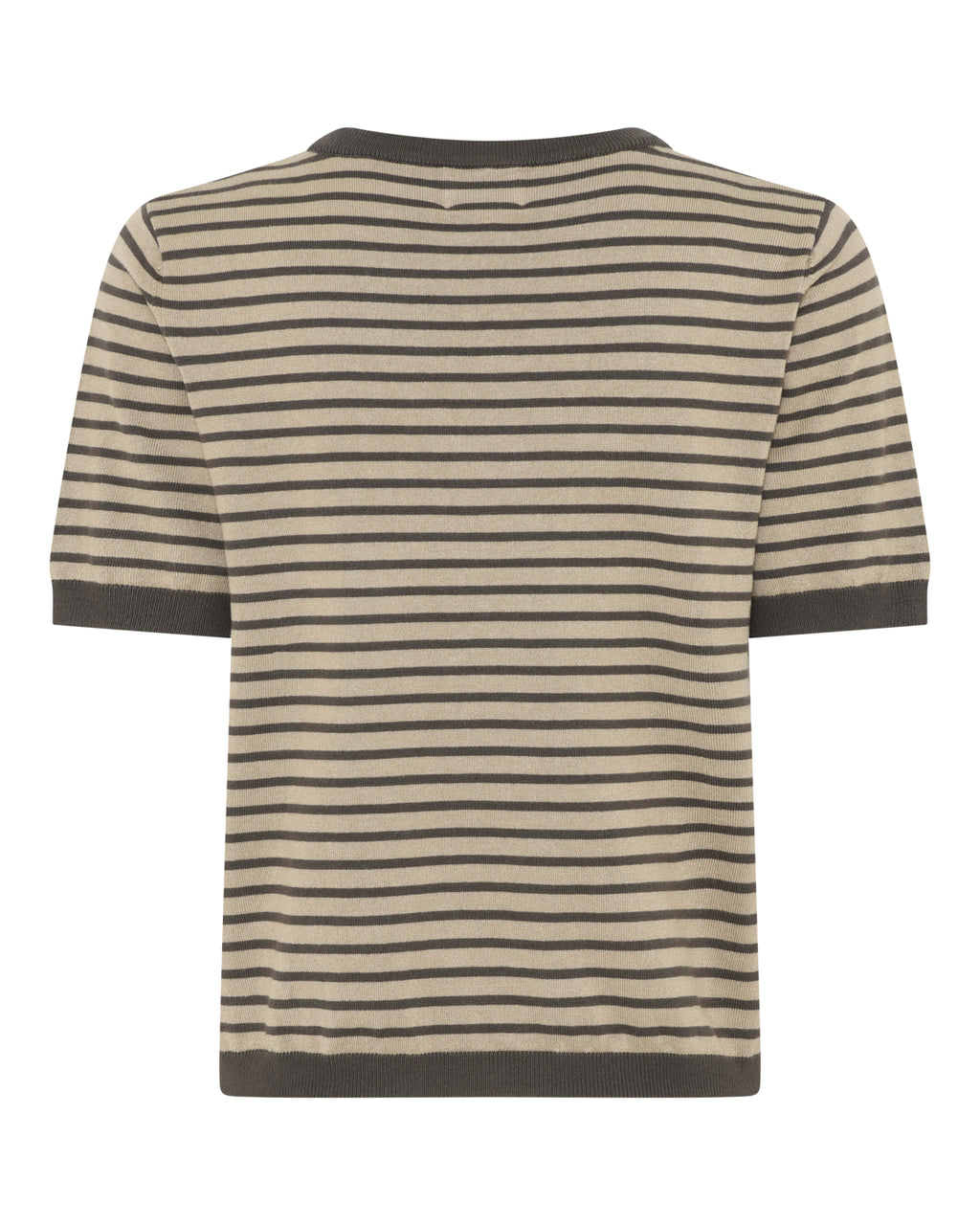 LA ROUGE ApS Sailor Knit S/S Knit Sand/brown stripe
