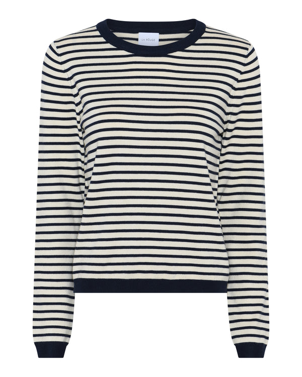 LA ROUGE ApS Sailor L/S Knit Knit Offwhite/navy stripe