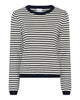 LA ROUGE ApS Sailor L/S Knit Knit Offwhite/navy stripe