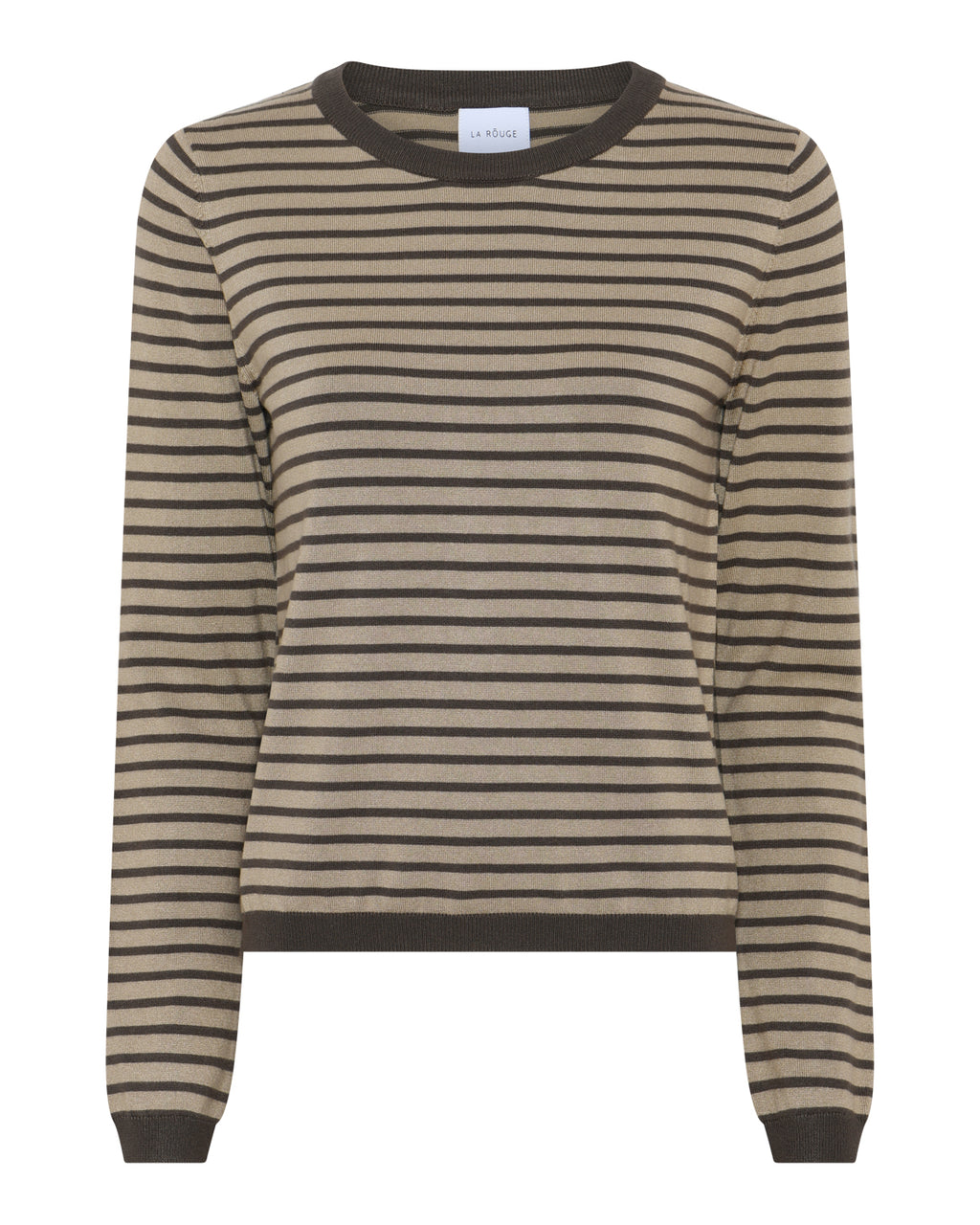 LA ROUGE ApS Sailor L/S Knit Knit Sand/brown stripe