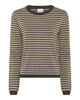 LA ROUGE ApS Sailor L/S Knit Knit Sand/brown stripe