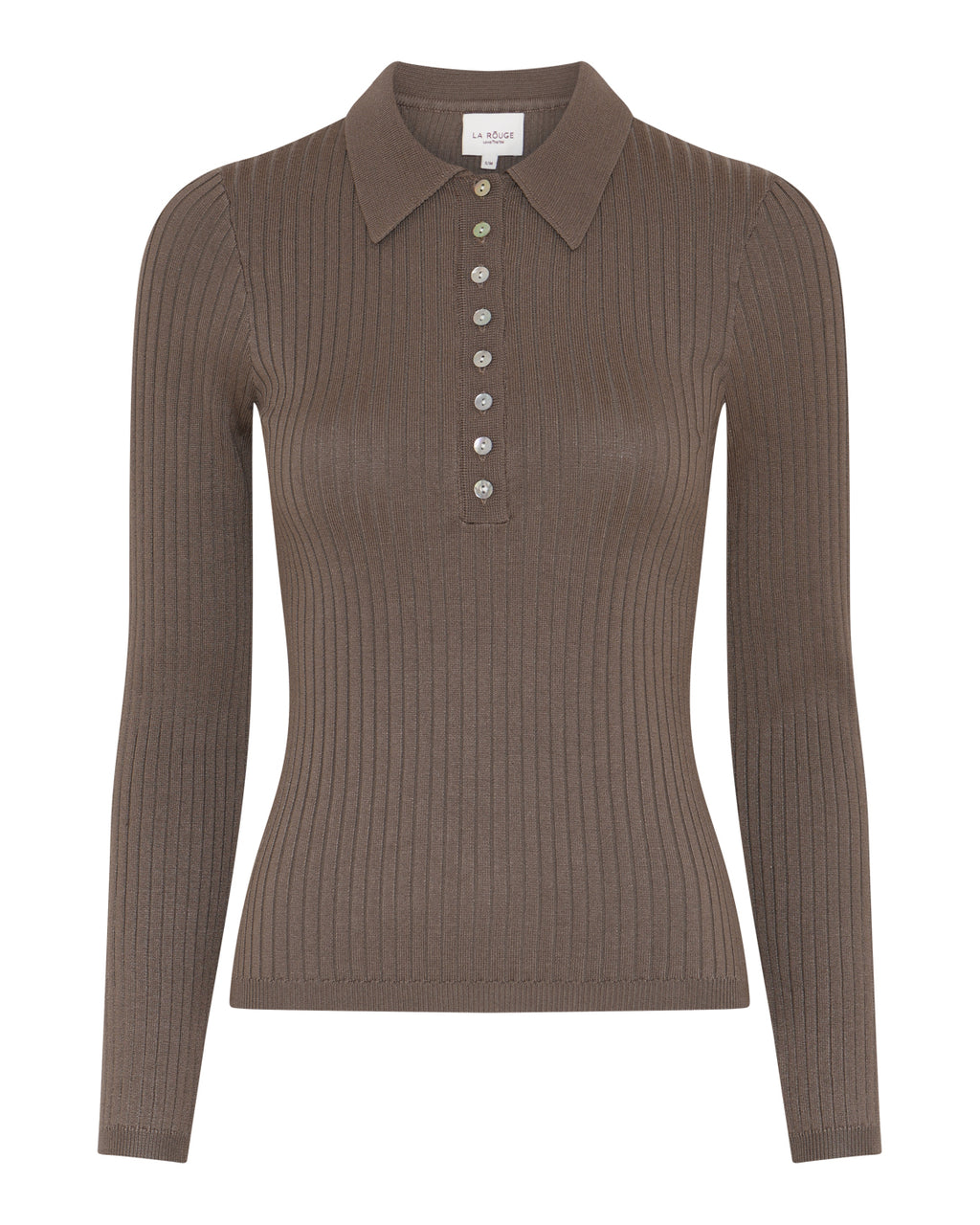 LA ROUGE ApS Sailor Poloshirt Top Light Brown