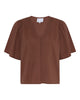 LA ROUGE ApS Sienna Short Sleeve Shirt Chestnut