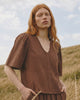 LA ROUGE ApS Sienna Short Sleeve Shirt Chestnut