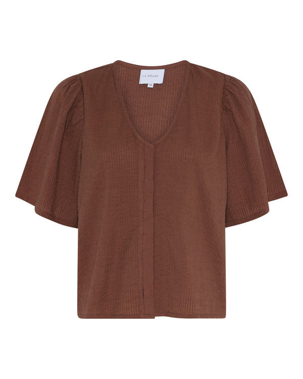 LA ROUGE ApS Sienna Short Sleeve Short Sleeve Chestnut