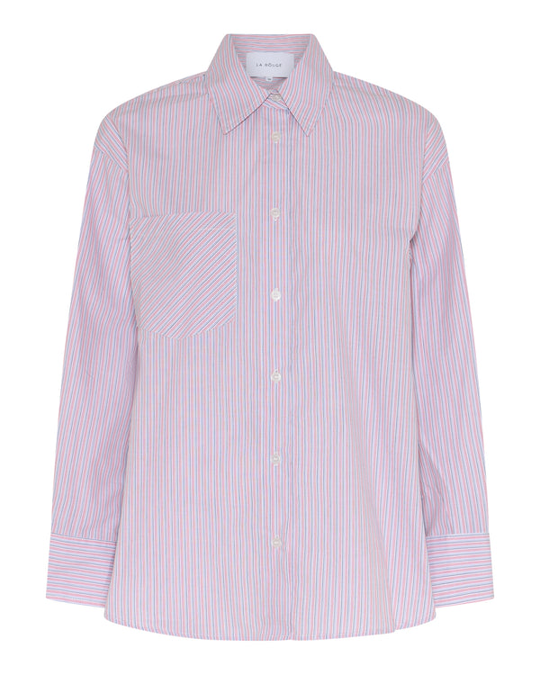 LA ROUGE ApS Silje Oversized Shirt Oversize Shirt Red Stripe