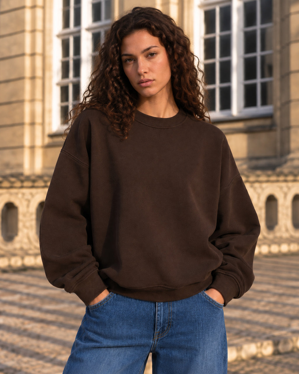 LA ROUGE ApS Silvia Sweatshirt w. Logo Sweatshirt Dark Brown
