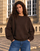 LA ROUGE ApS Silvia Sweatshirt w. Logo Sweatshirt Dark Brown