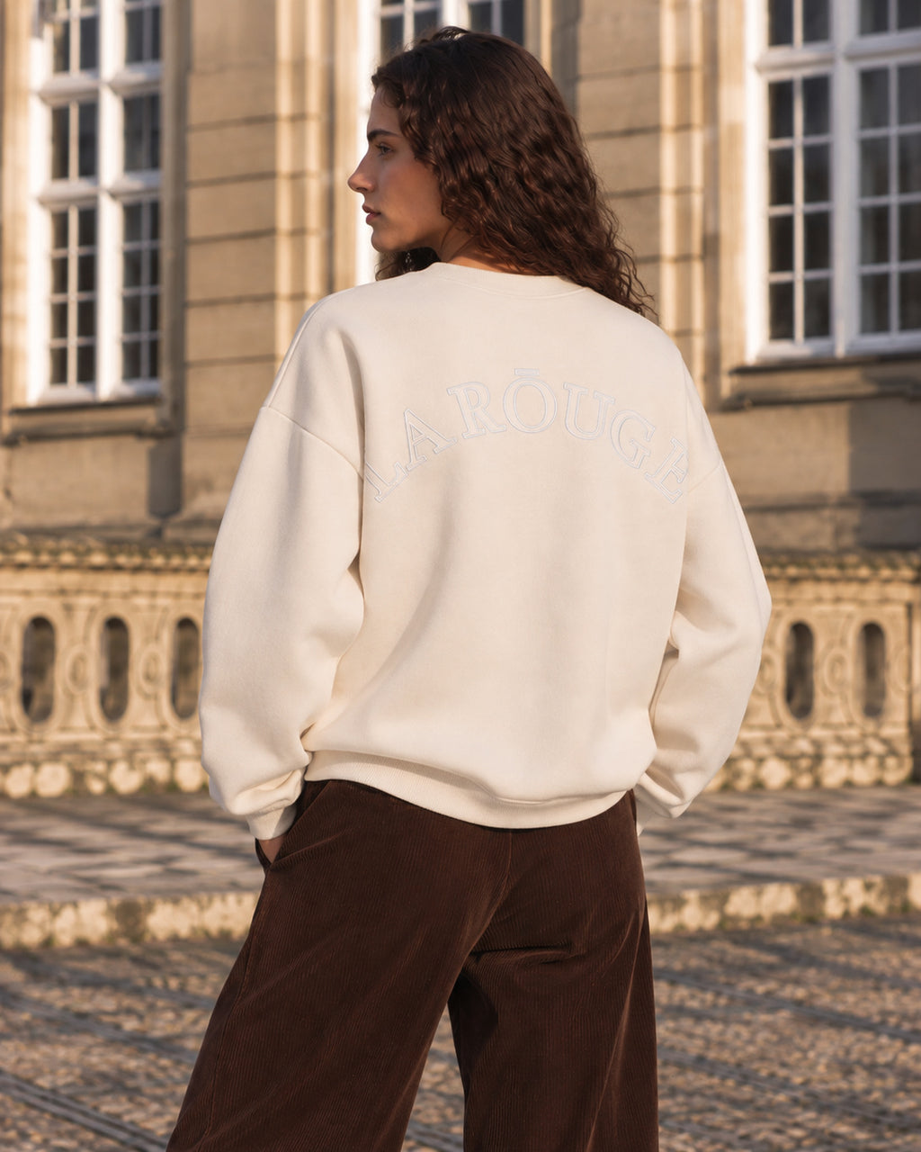 LA ROUGE ApS Silvia Sweatshirt w. Logo Sweatshirt Off White