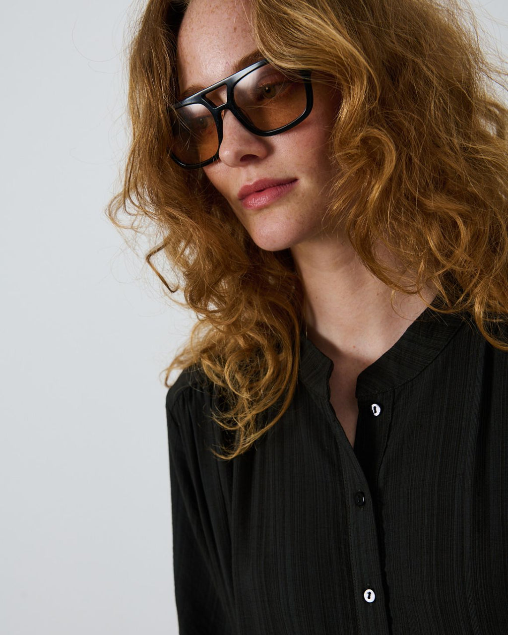 LA ROUGE ApS Sine Shirt Dress Dress Black