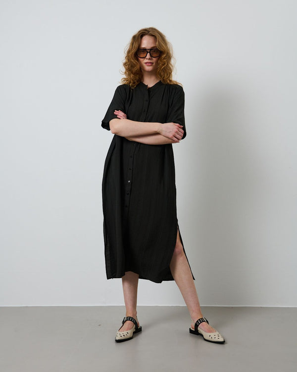 LA ROUGE ApS Sine Shirt Dress Dress Black