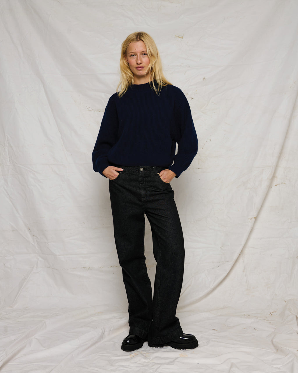 LA ROUGE ApS Sisse Knit Knit Navy Melange