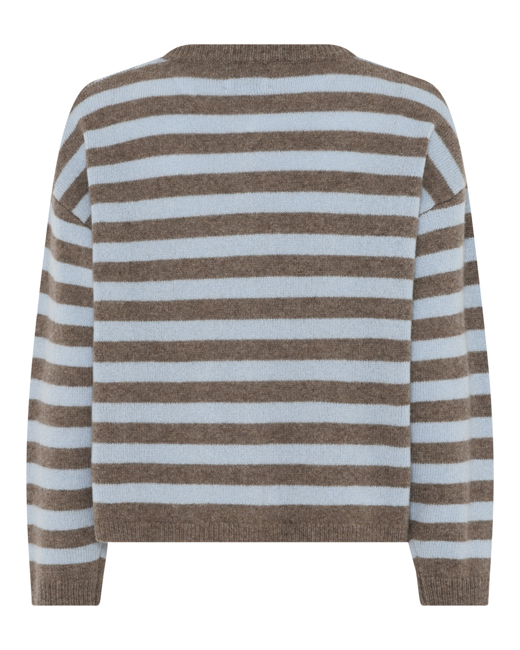 LA ROUGE ApS Sisse Striped Cardigan Cardigan Light Blue/Brown Stripe