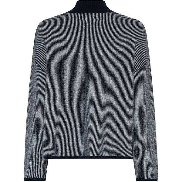 LA ROUGE ApS Sisse stripe knit Knit Navy/Offwhite