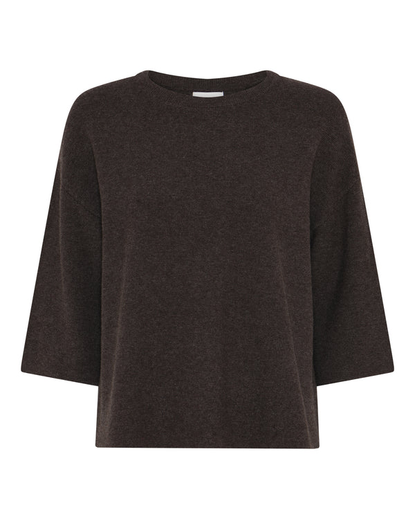 LA ROUGE ApS Sissel Knit Knit Brown Melange