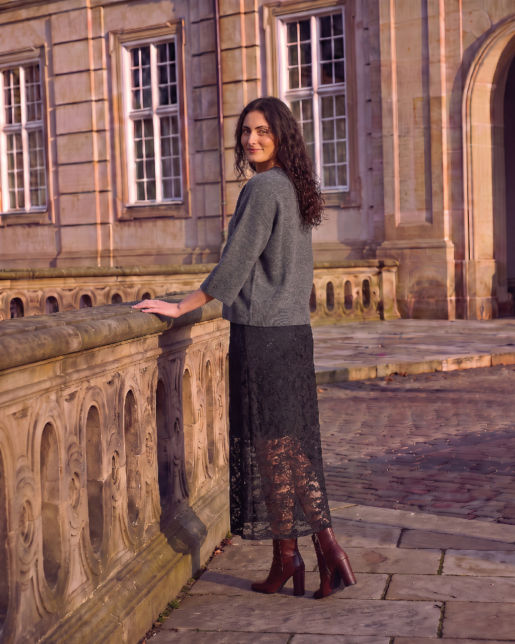 LA ROUGE ApS Sissel Knit Knit Grey Melange