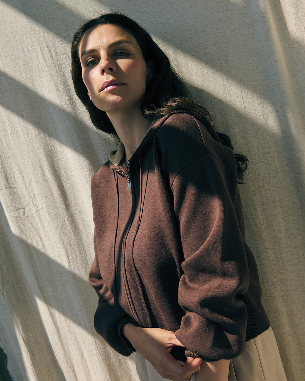 LA ROUGE ApS Sofie Hoodie Sweatshirt Brown