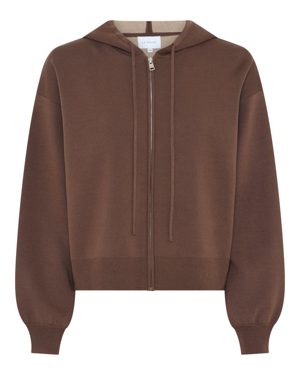 LA ROUGE ApS Sofie Hoodie Sweatshirt Brown