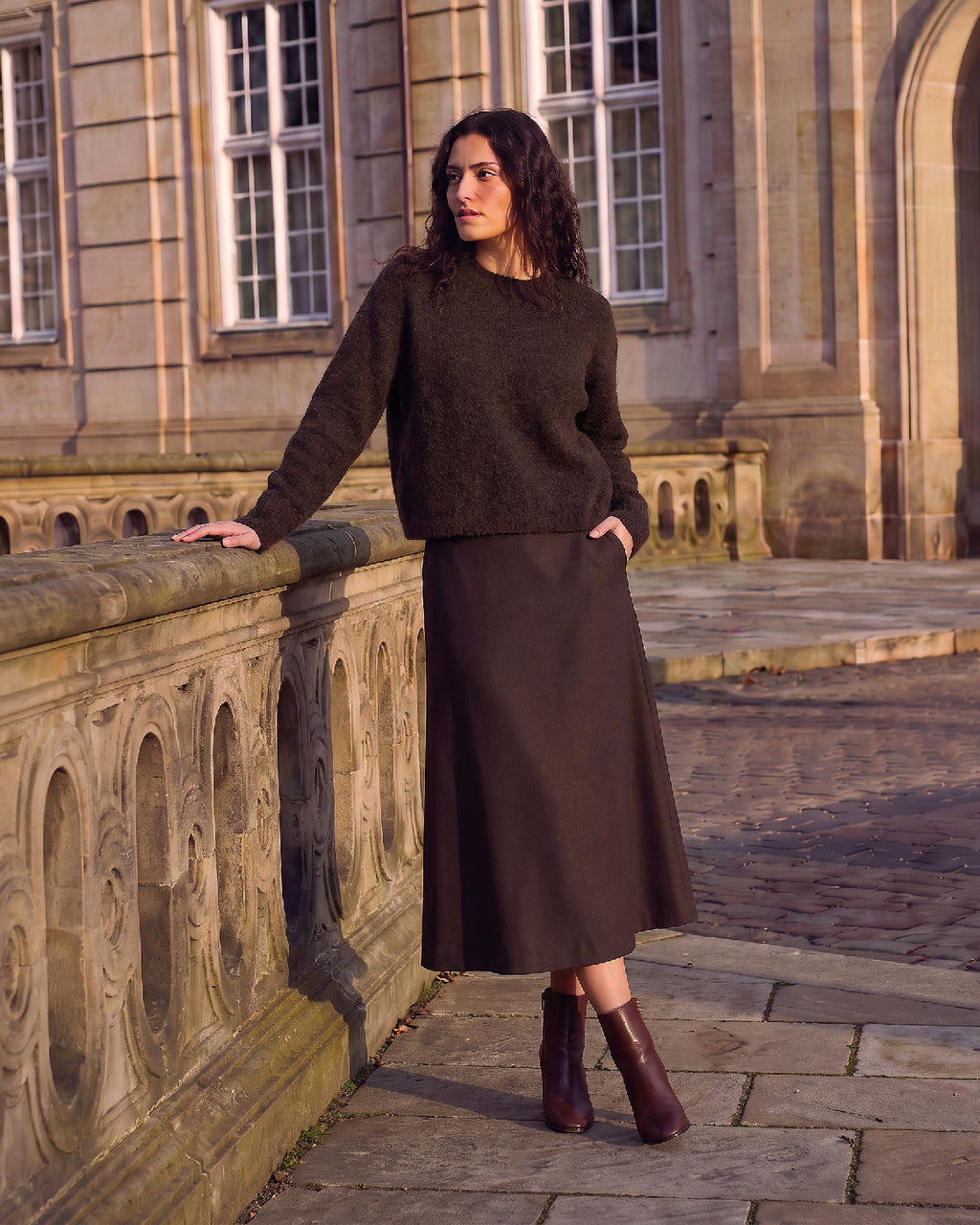 LA ROUGE ApS Sofie Skirt Skirt Dark Brown