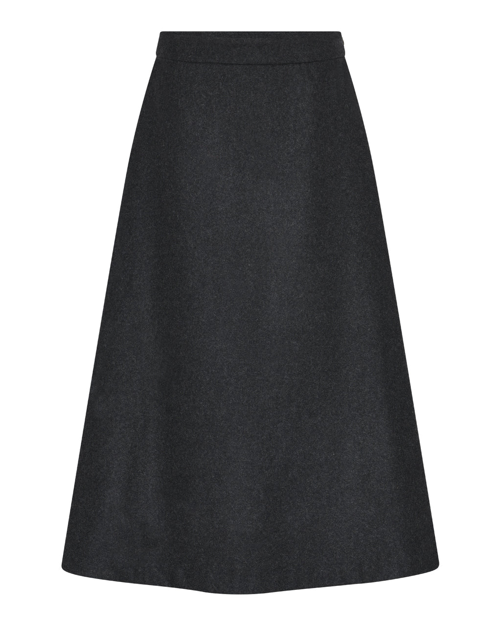 LA ROUGE ApS Sofie Wool Skirt Skirt Dark Grey Melange