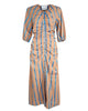 LA ROUGE ApS Stinna Dress Dress Camel / Blue Stripe