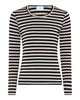 LA ROUGE ApS Stinna Long Sleeve Stripe Long Sleeve Black / Beige