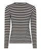 LA ROUGE ApS Stinna Long Sleeve Stripe Long Sleeve Black / Beige