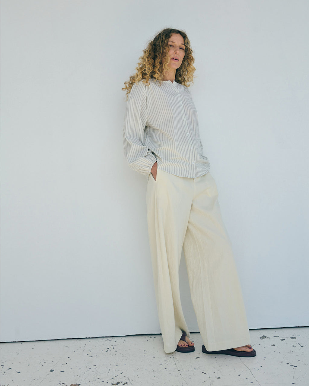 LA ROUGE ApS Stinna Shirt Shirt Blue/White