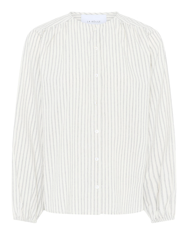 LA ROUGE ApS Stinna Shirt Shirt Blue/White