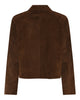LA ROUGE ApS Sussi Suede Jacket Blazer Chocolate Brown