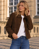 LA ROUGE ApS Sussi Suede Jacket Blazer Chocolate Brown