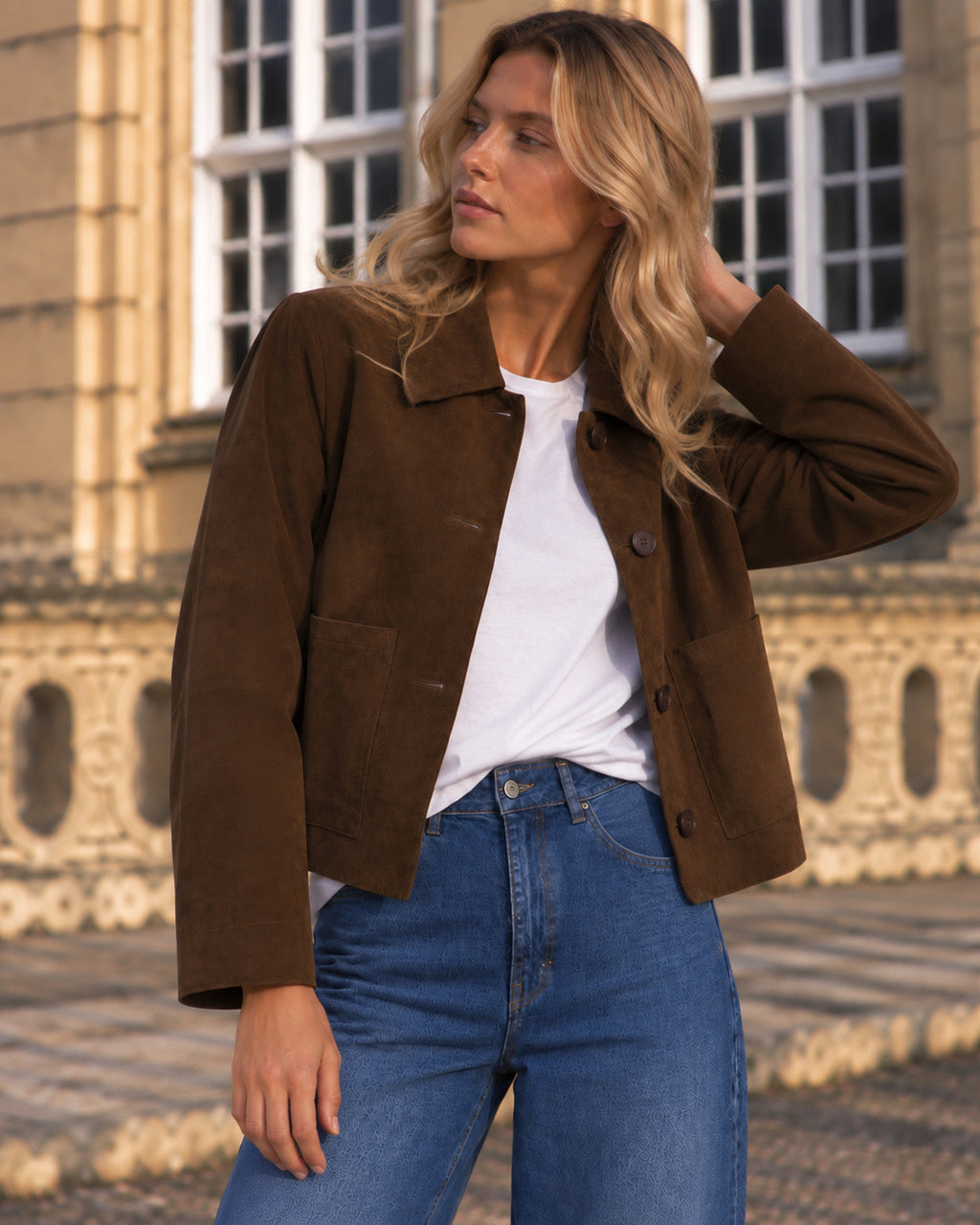 LA ROUGE ApS Sussi Suede Jacket Blazer Chocolate Brown