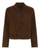 LA ROUGE ApS Sussi Suede Jacket Blazer Chocolate Brown