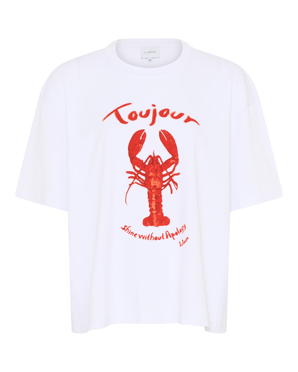 LA ROUGE ApS T-shirt w. Lobster Print T-shirt White