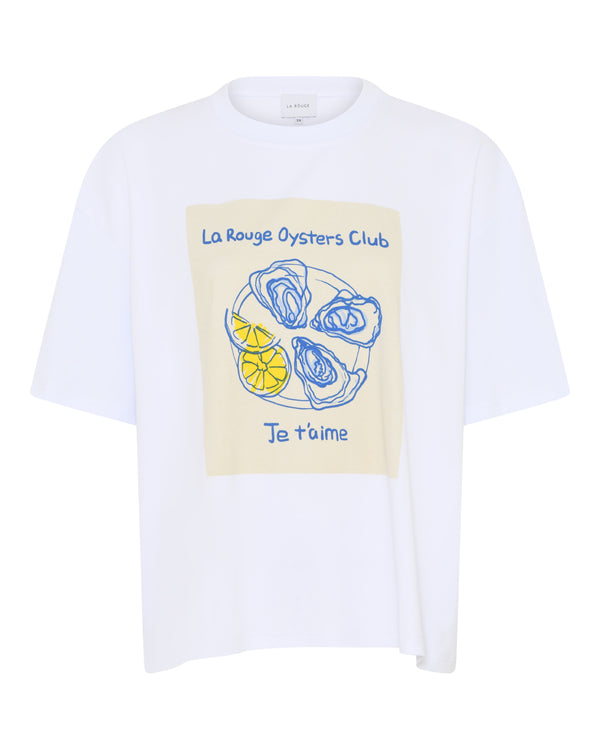 LA ROUGE ApS T-shirt w. Oyster Print T-shirt White