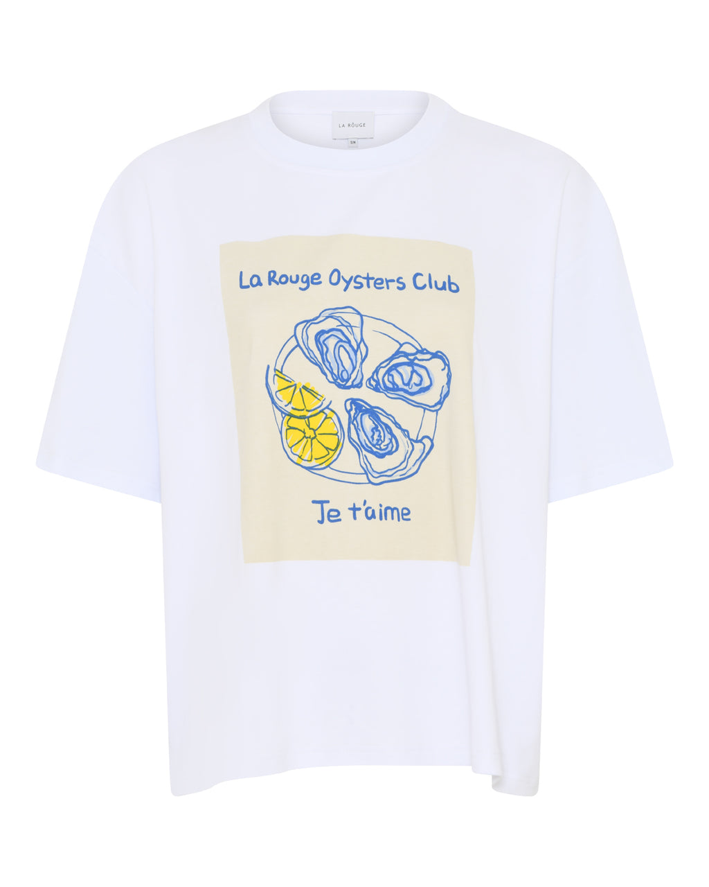 LA ROUGE ApS T-shirt w. Oyster Print T-shirt White