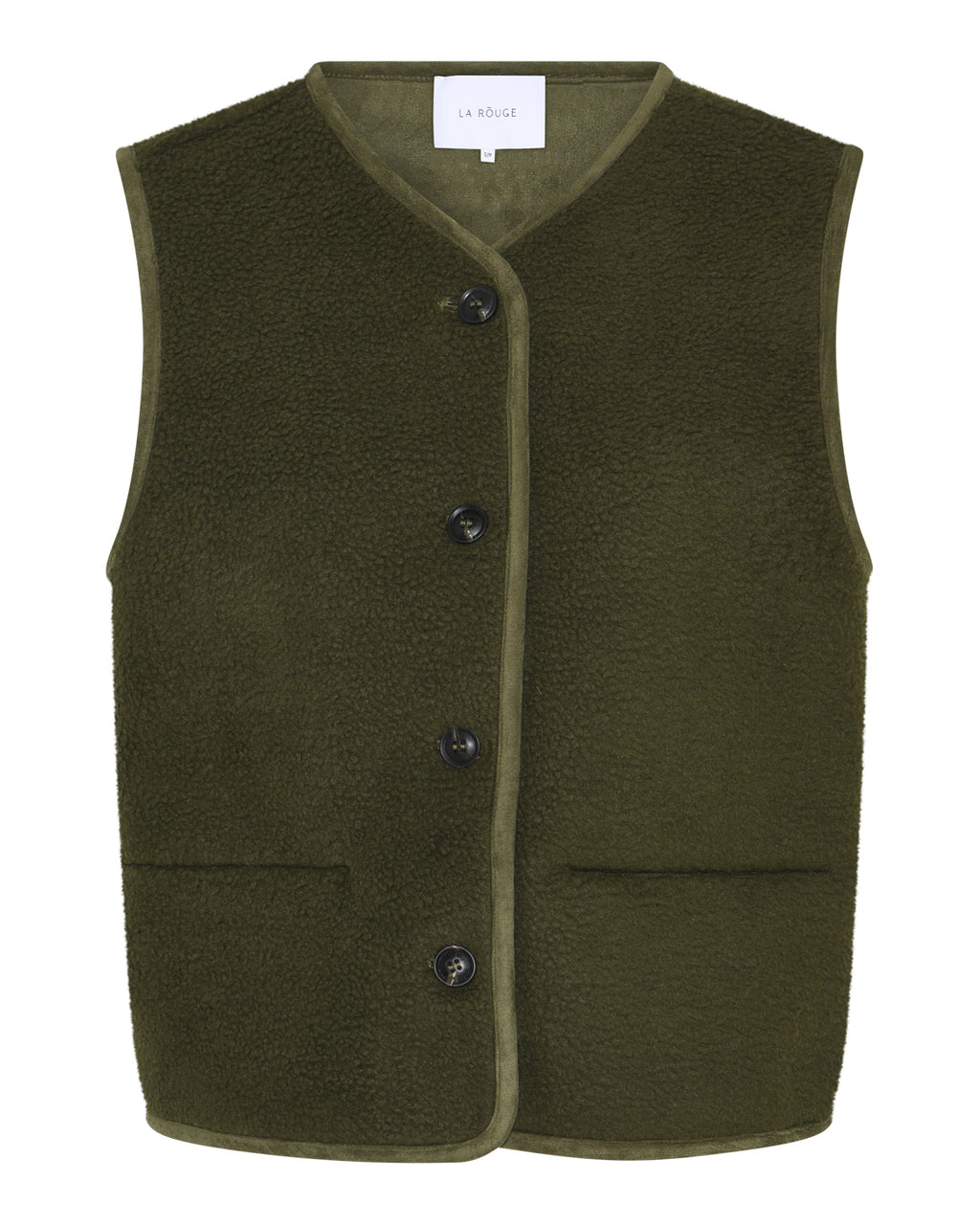 LA ROUGE ApS Teddy Waistcoat Waistcoat Forest Green