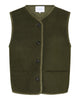 LA ROUGE ApS Teddy Waistcoat Waistcoat Forest Green