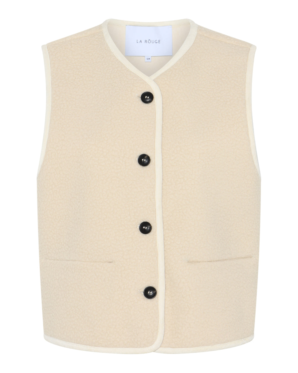 LA ROUGE ApS Teddy Waistcoat Waistcoat Off White