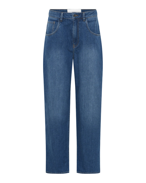 LA ROUGE ApS Tenna Barrel Jeans Pants Blue Washed Denim