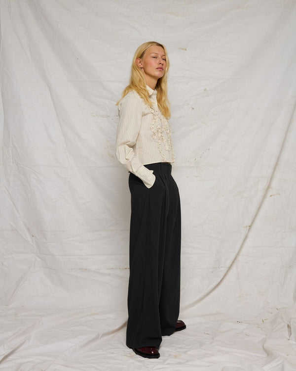 LA ROUGE ApS Trine Pants Pants Dark Grey