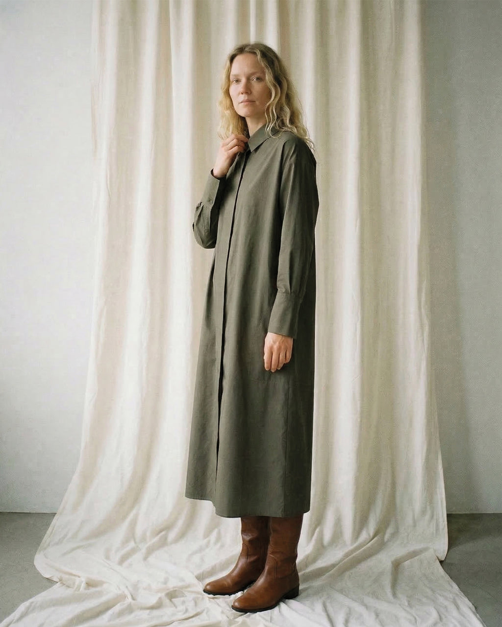 LA ROUGE ApS Vilda Dress Dress Army Green