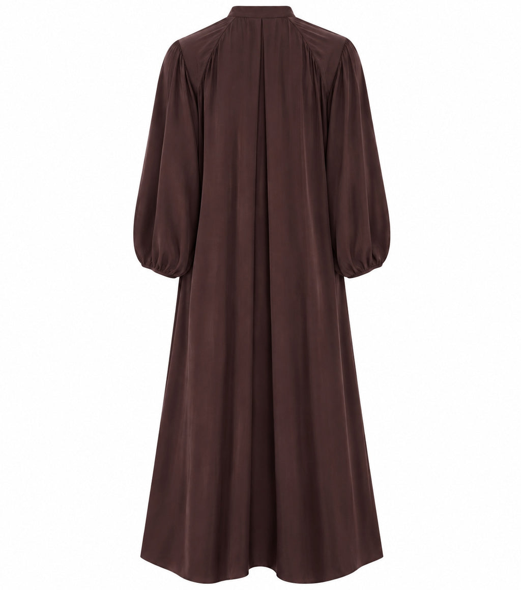 LA ROUGE ApS Vilma-Louise Shirt Dress Dress Dark Brown