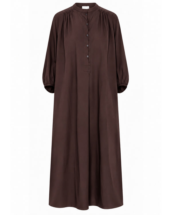 LA ROUGE ApS Vilma-Louise Shirt Dress Dress Dark Brown