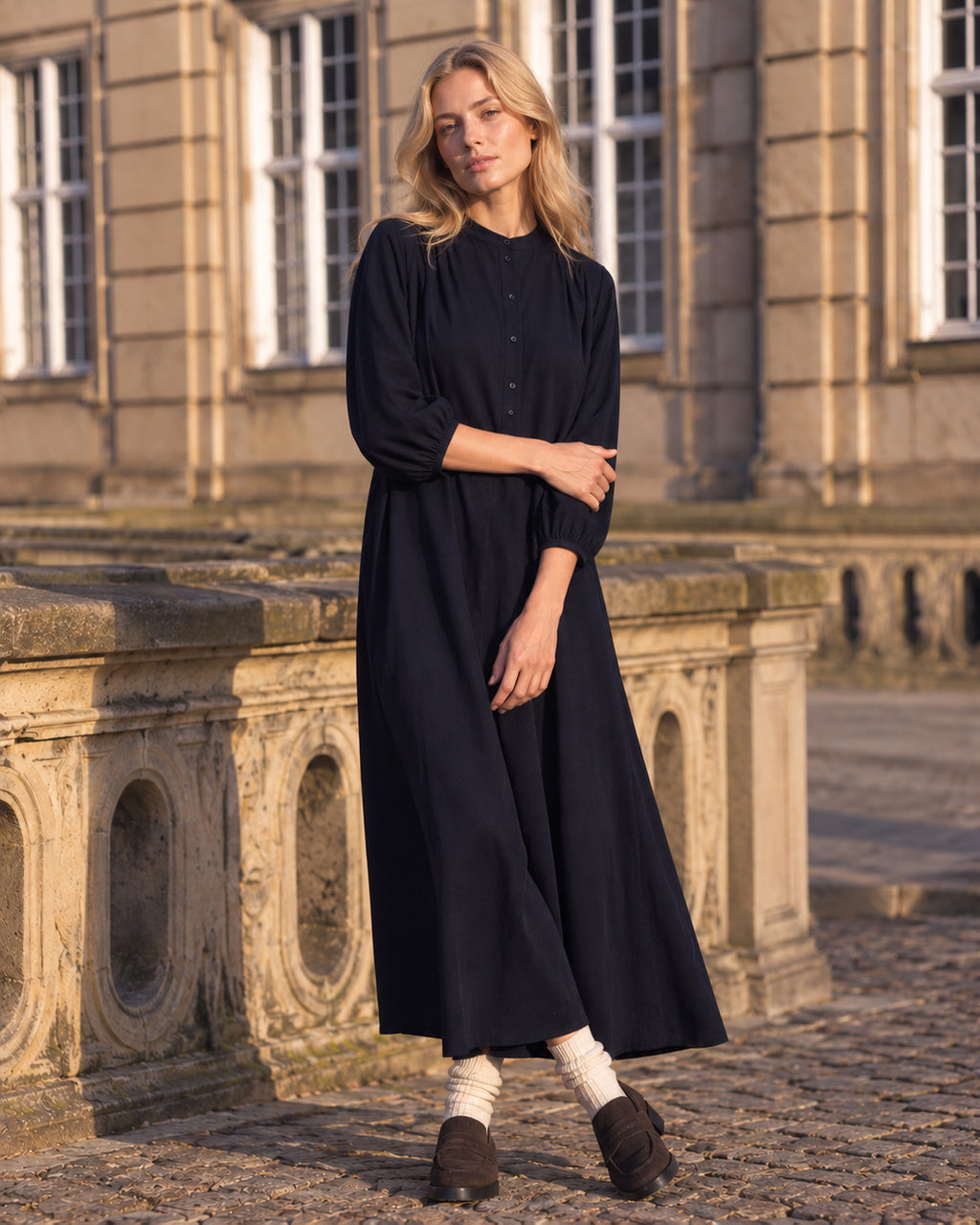 LA ROUGE ApS Vilma-Louise Shirt Dress Dress Navy