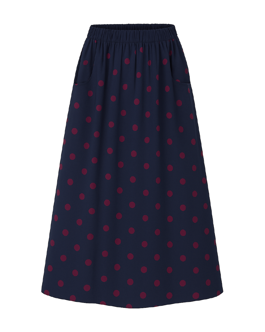 LA ROUGE ApS Vilma Dot Skirt Skirt Navy/Wine Dot
