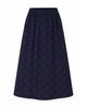 LA ROUGE ApS Vilma Dot Skirt Skirt Navy/Wine Dot