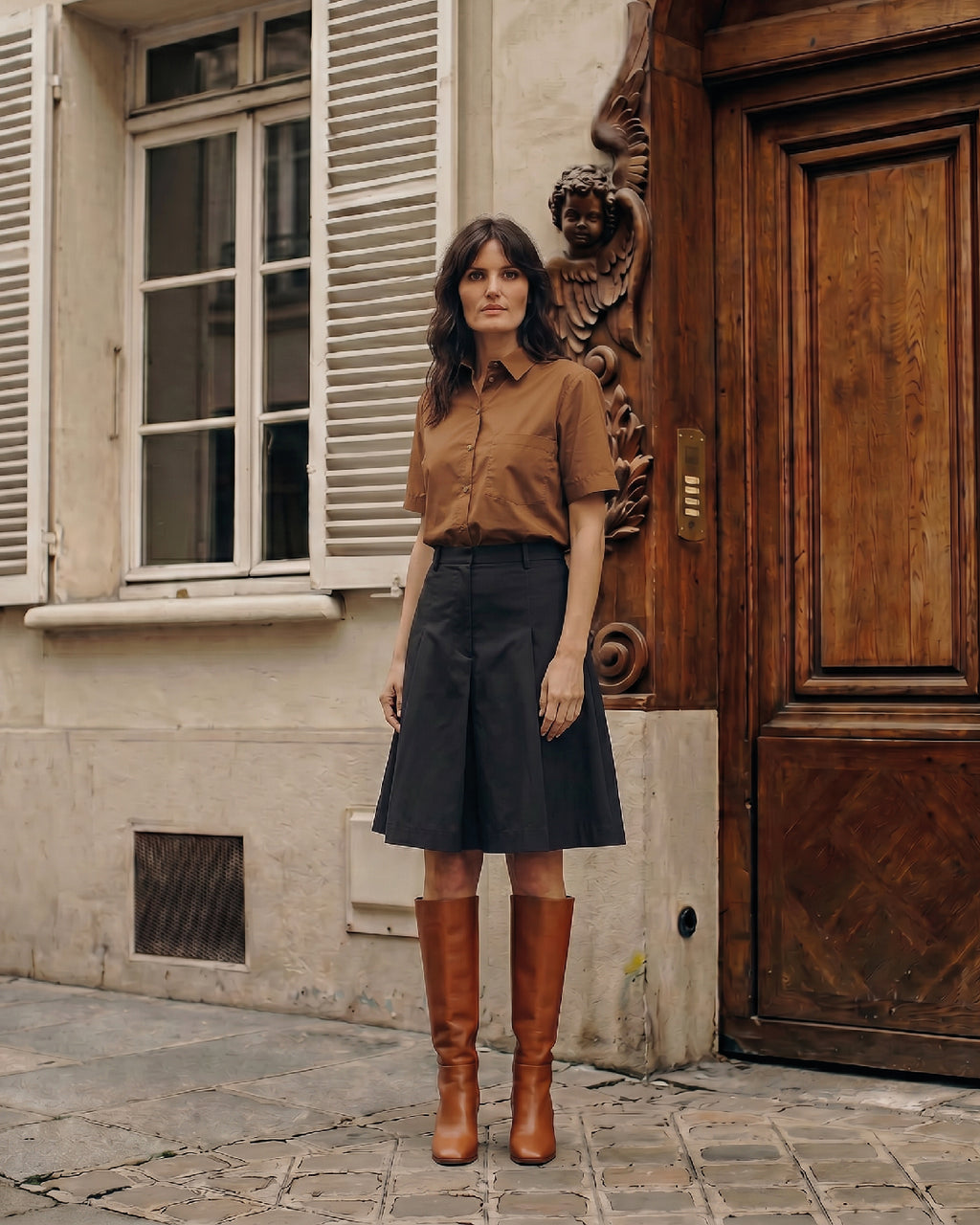 LA ROUGE ApS Vilma Plisse Skirt Skirt Black