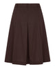 LA ROUGE ApS Vilma Plisse Skirt Skirt Dark Brown