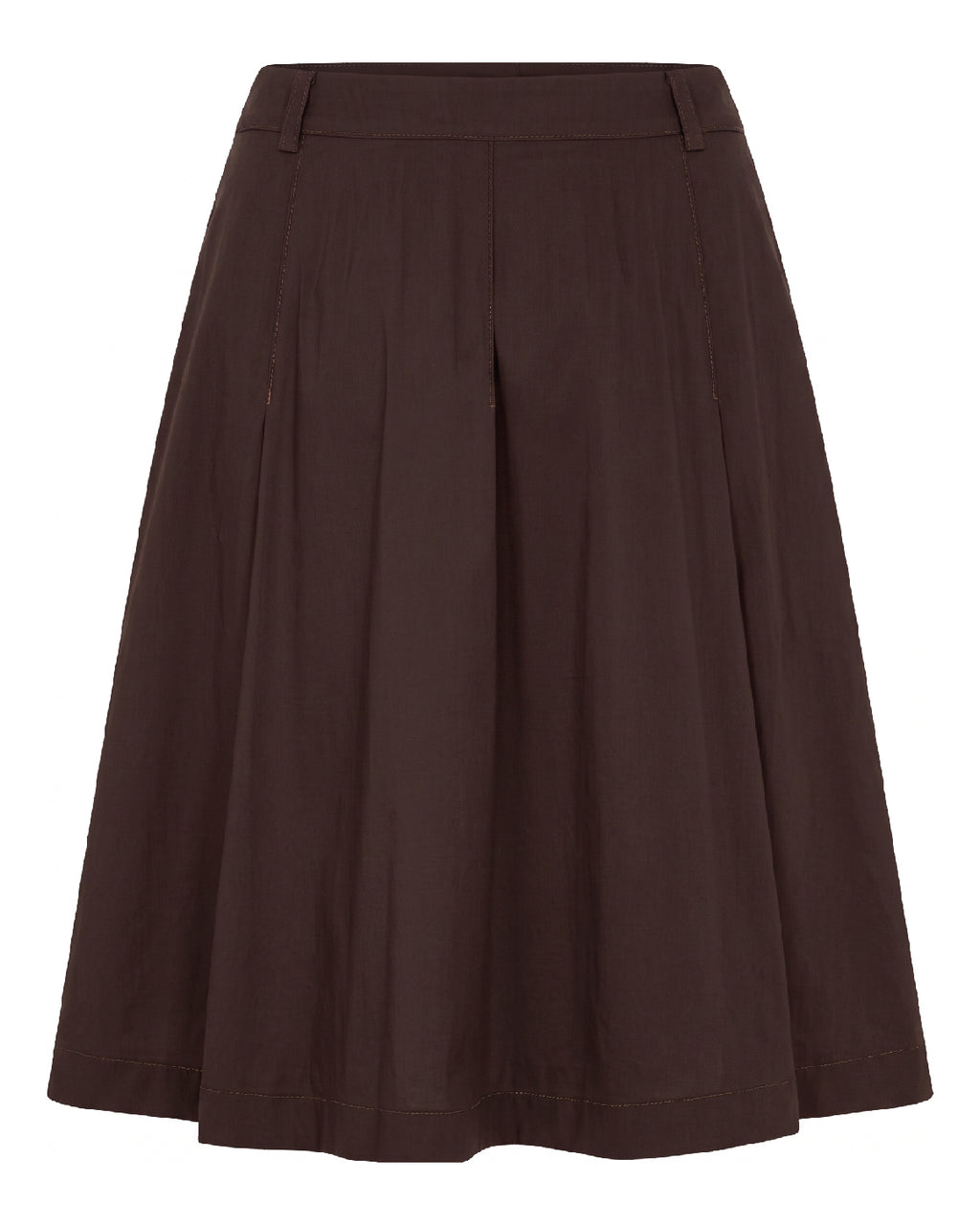 LA ROUGE ApS Vilma Plisse Skirt Skirt Dark Brown